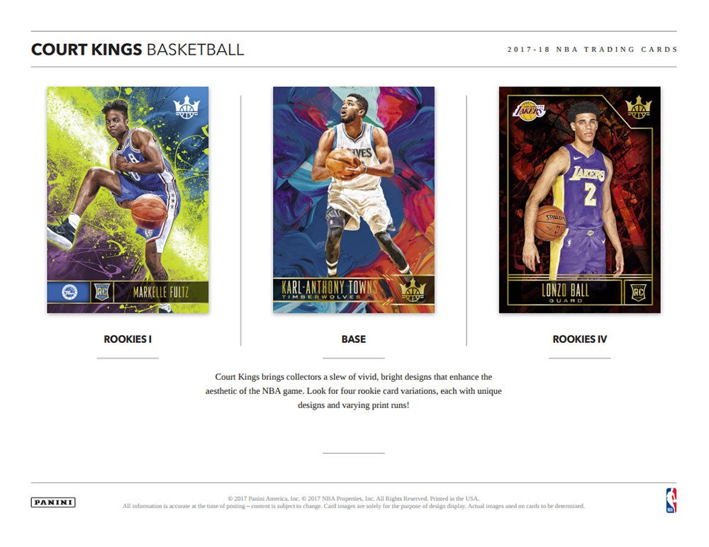 2017/18 Panini Court Kings Basketball Hobby Box