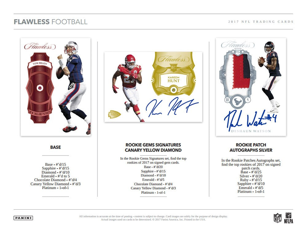 2017 Panini Flawless Football Hobby Box