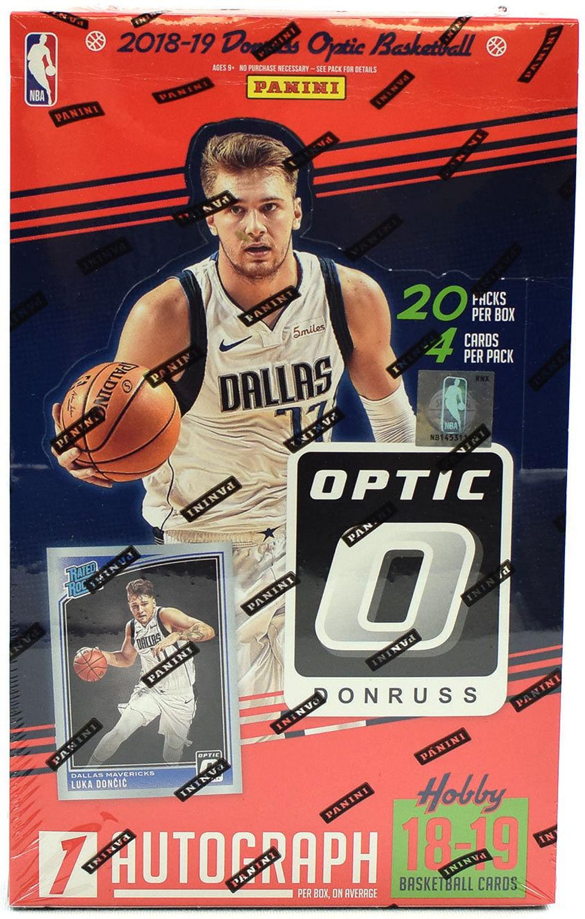 2018/19 Donruss Optic Basketball Hobby Box