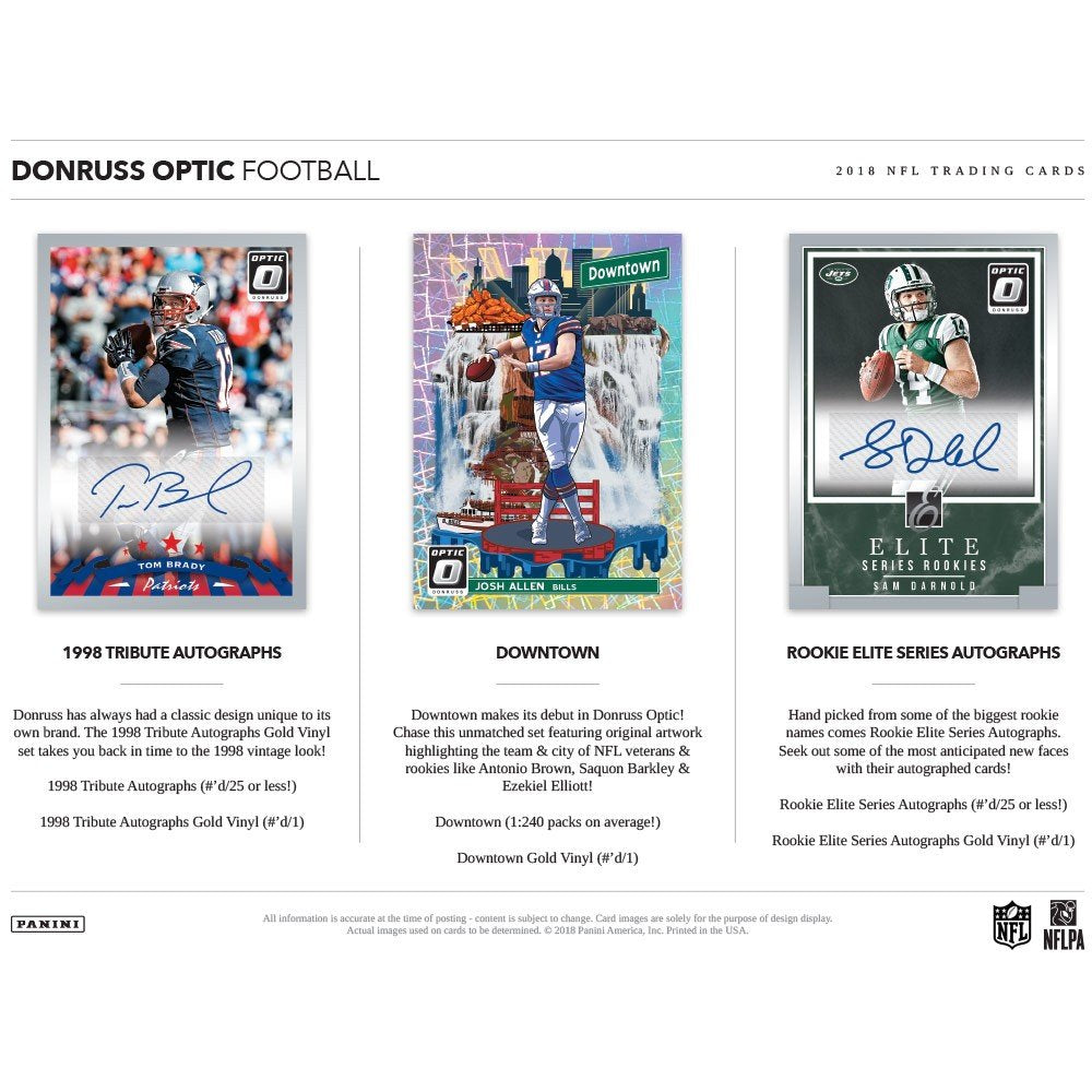 2018 Panini Donruss Optic Football Hobby Box