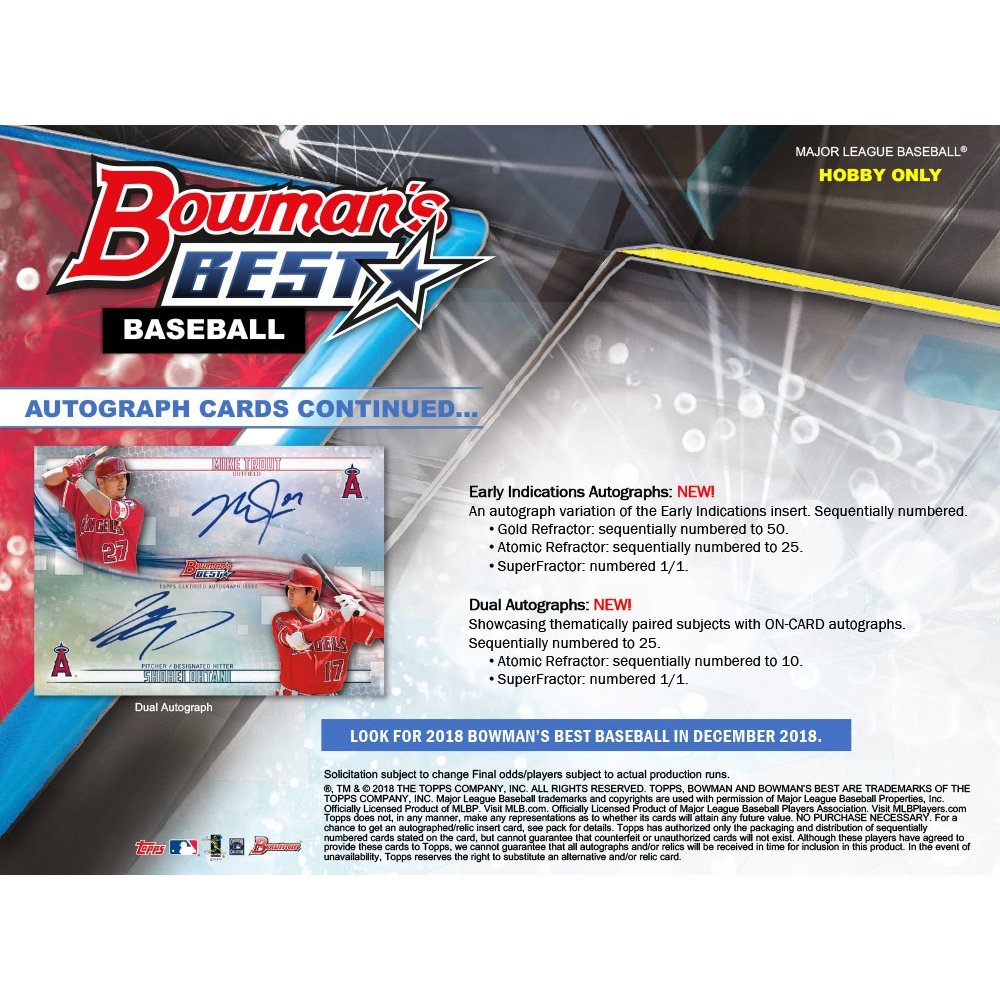 2018 Bowman's Best Baseball Hobby Box