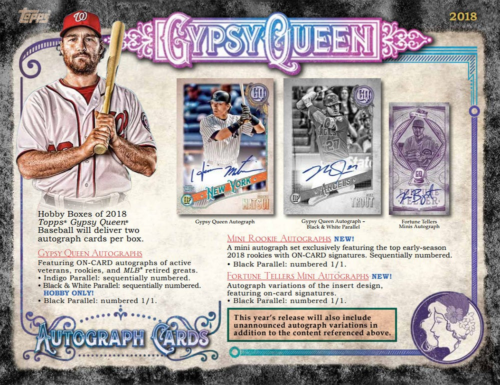 2018 Topps Gypsy Queen Baseball Hobby Box