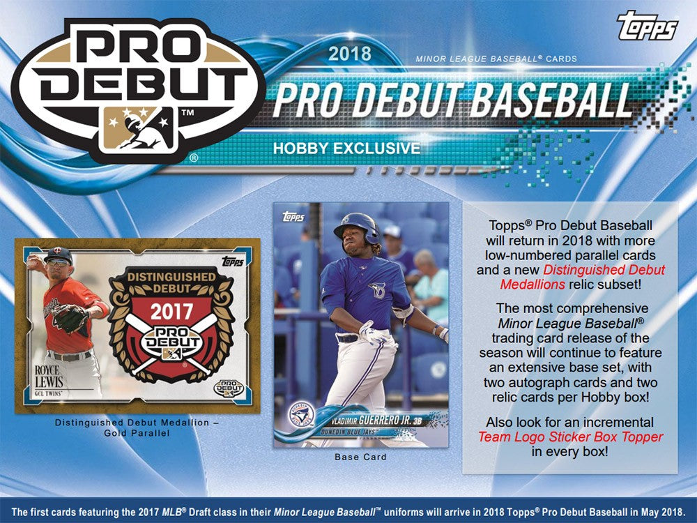 2018 Topps Pro Debut Baseball Hobby Box