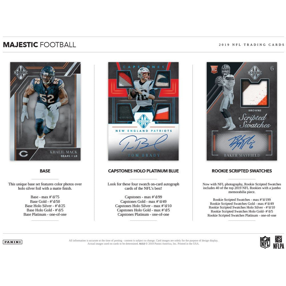 2019 Panini Majestic Football Hobby Box