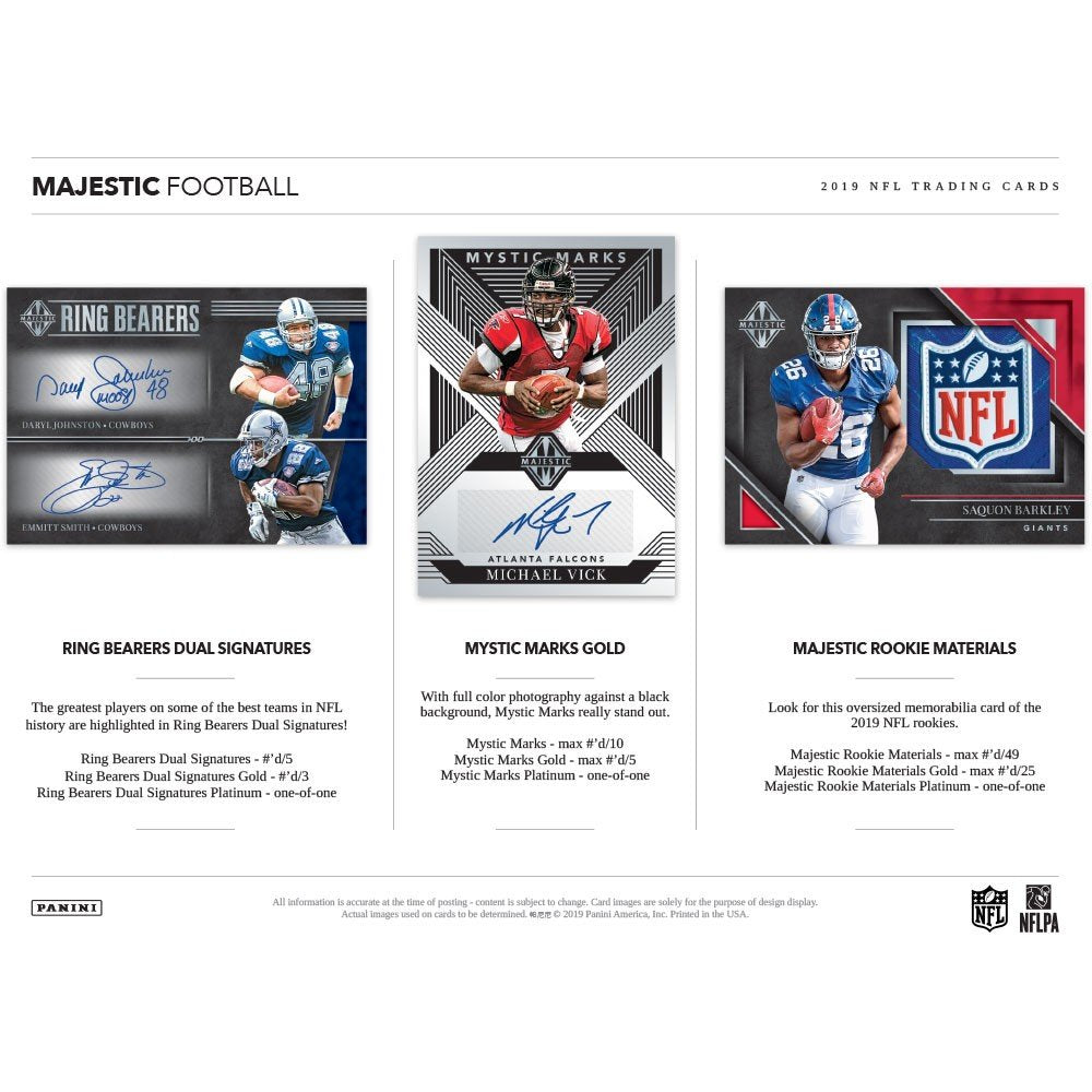 2019 Panini Majestic Football Hobby Box