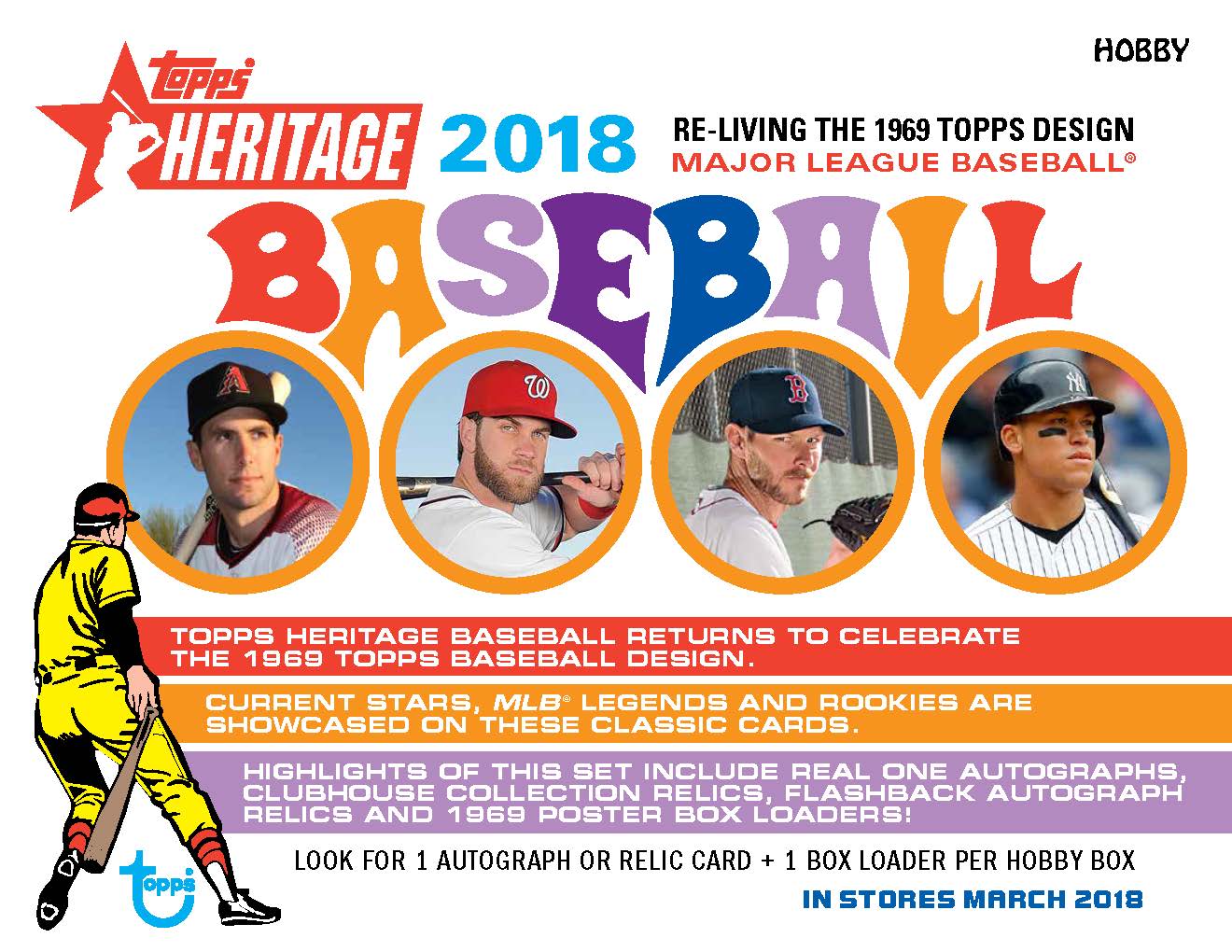 2018 Topps Heritage Baseball Hobby Box