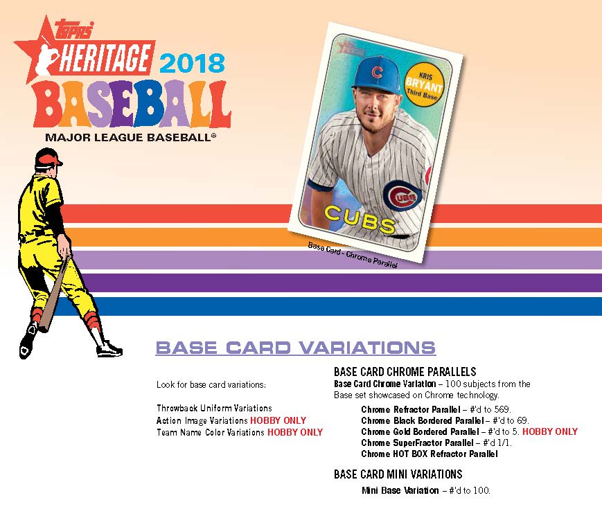 2018 Topps Heritage Baseball Hobby Box