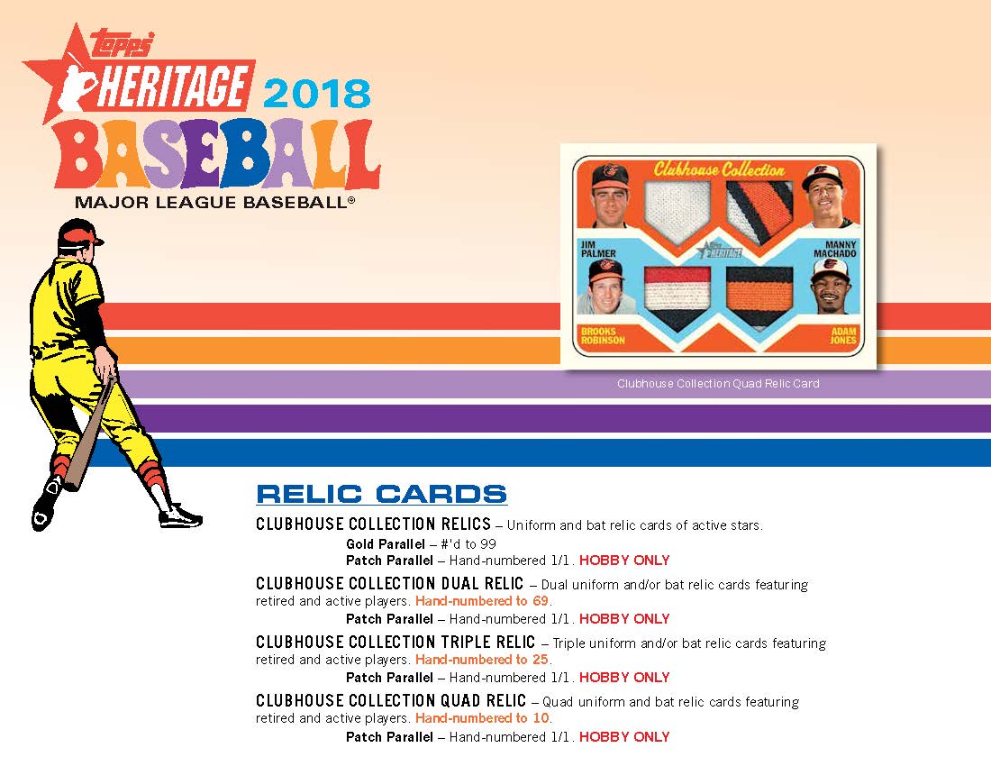 2018 Topps Heritage Baseball Hobby Box