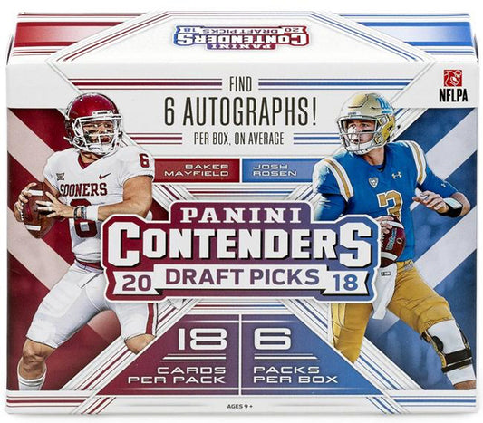 2018 Panini Contenders Draft Picks Football Hobby Box