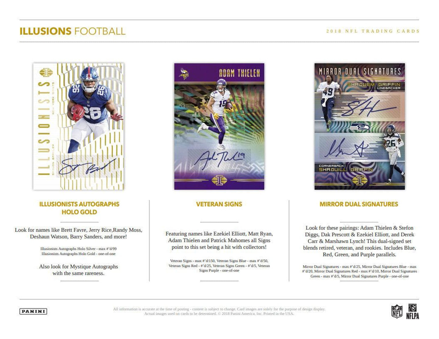 2018 Panini Illusions Football Hobby Box