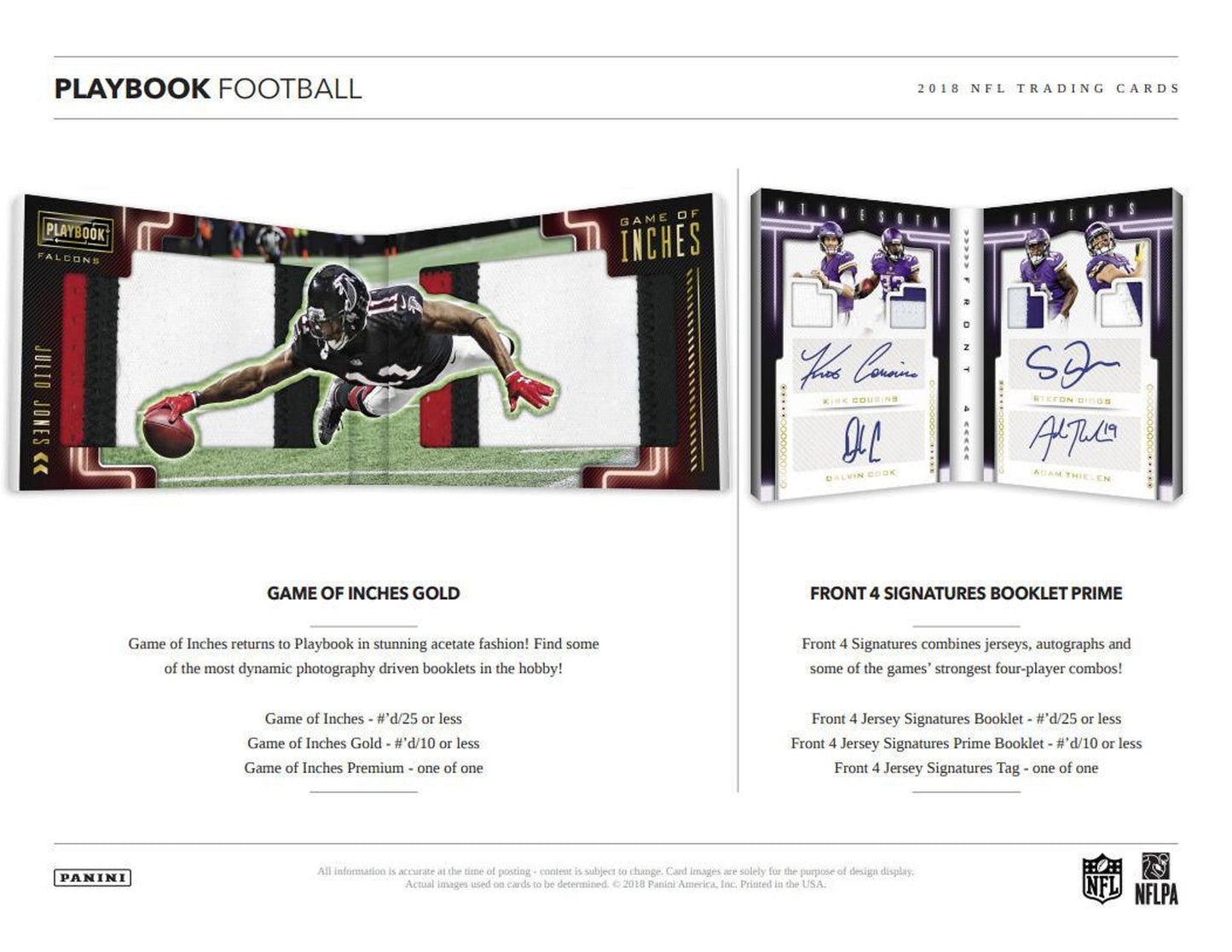 2018 Panini Playbook Football Hobby Box