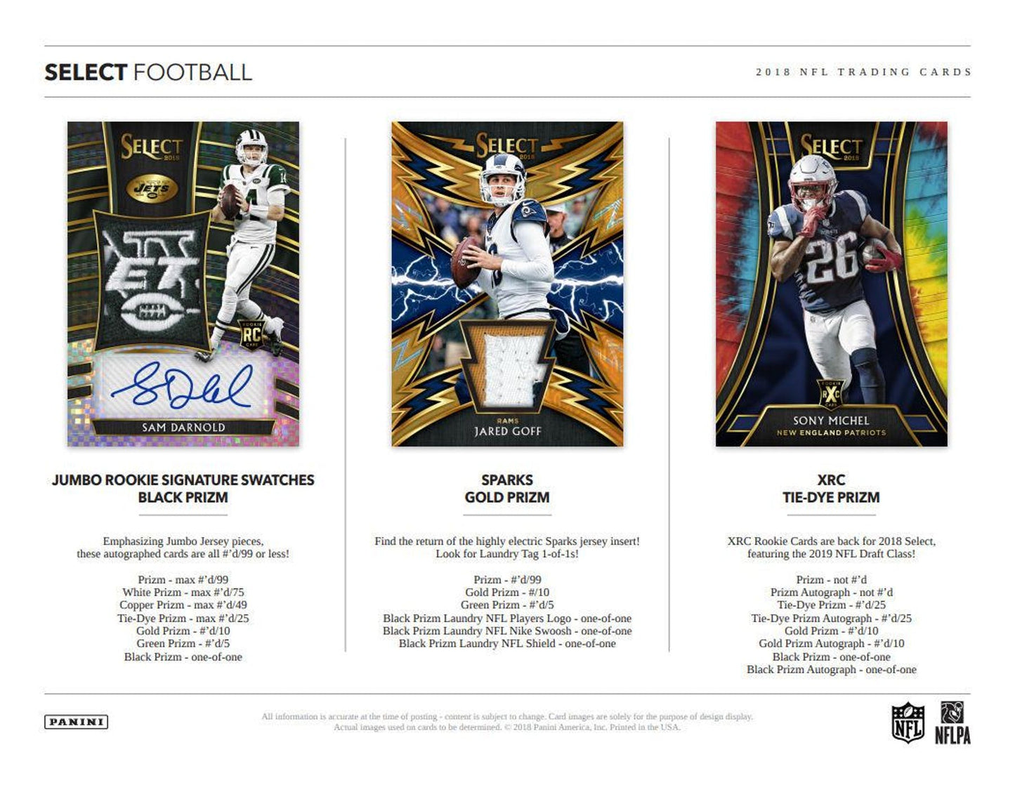 2018 Panini Select Football Hobby Box