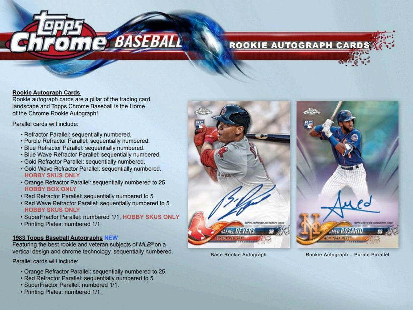 2018 Topps Chrome Baseball Hobby Box