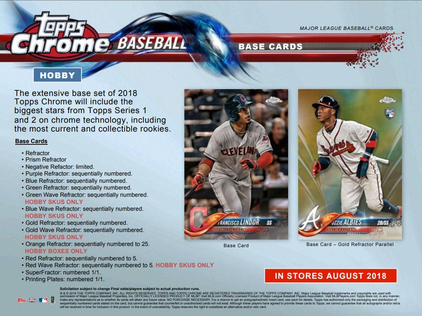 2018 Topps Chrome Baseball Hobby Box