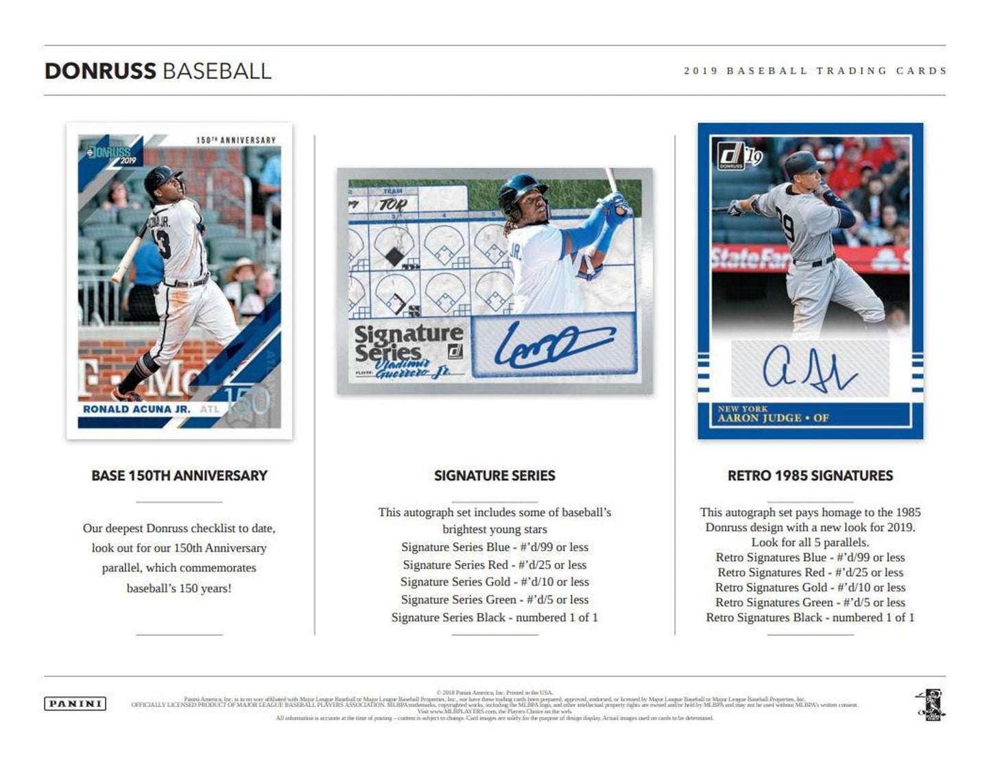 2019 Panini Donruss Baseball Hobby Box