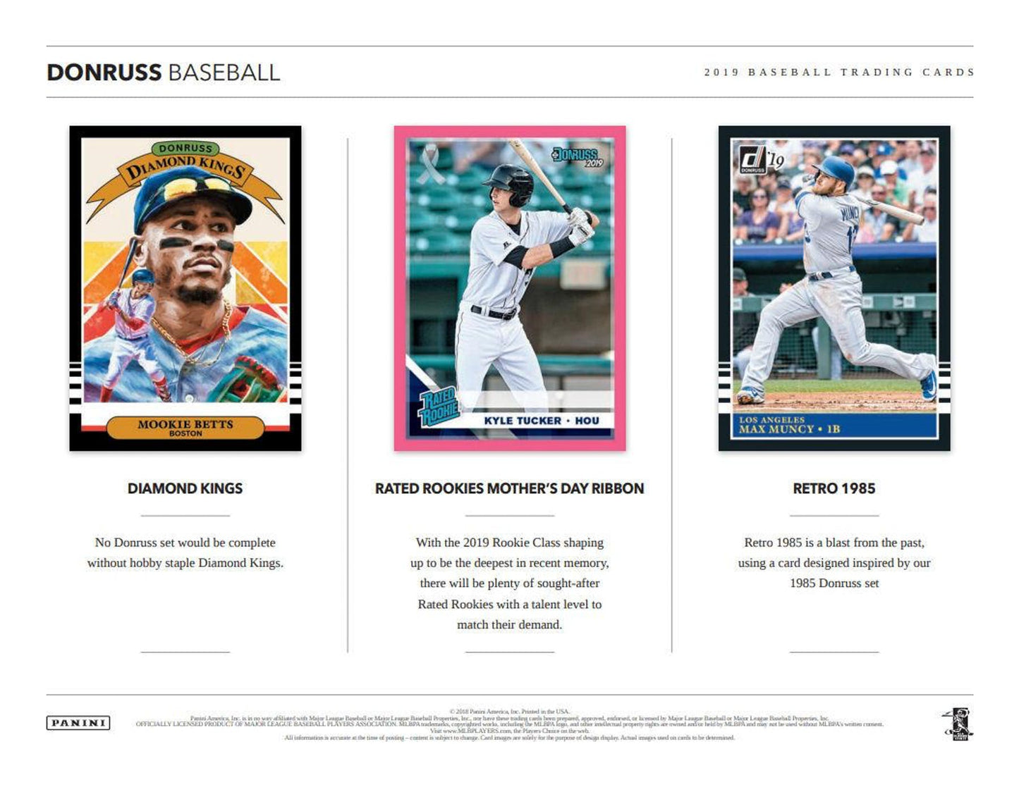 2019 Panini Donruss Baseball Hobby Box