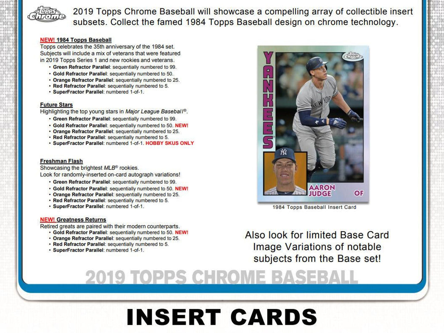 2019 Topps Chrome Baseball Hobby Box