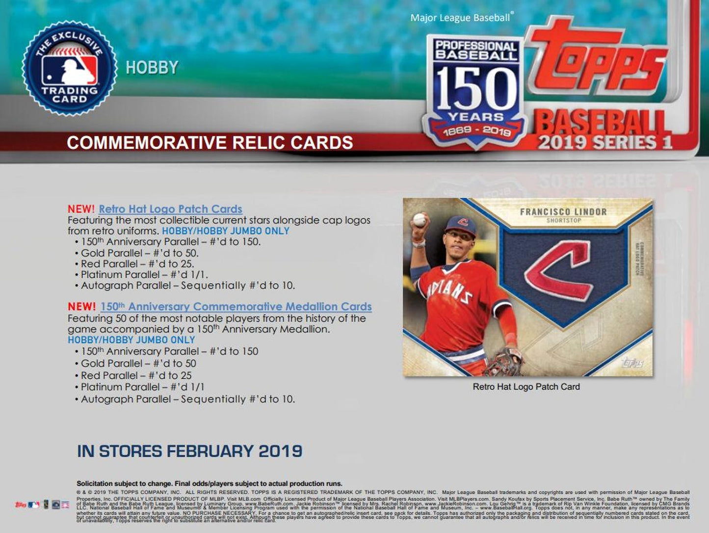 2019 Topps Series 1 Baseball Hobby Box (Plus 1 Silver Pack)