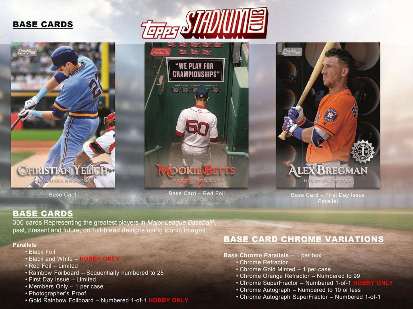 2019 Topps Stadium Club Hobby Box