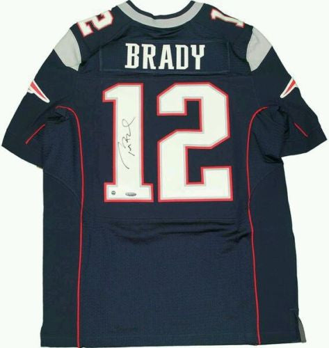 Tom Brady Signed Patriots Nike Authentic Elite On Field Jersey